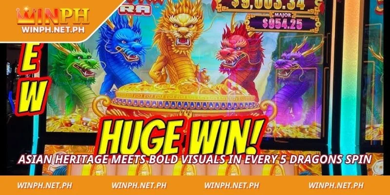Asian heritage meets bold visuals in every 5 Dragons spin