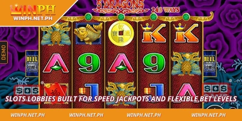 Slots lobbies built for speed jackpots and flexible bet levels
