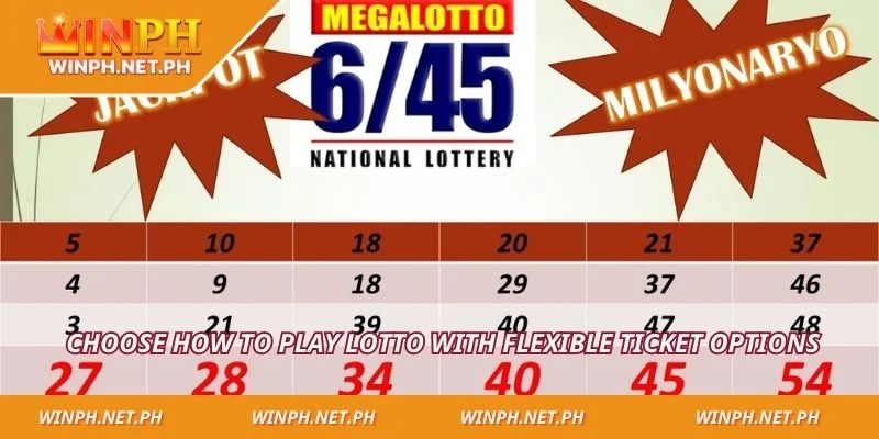  Choose how to play lotto with flexible ticket options