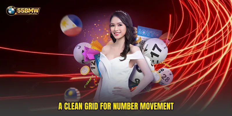 A clean grid for number movement